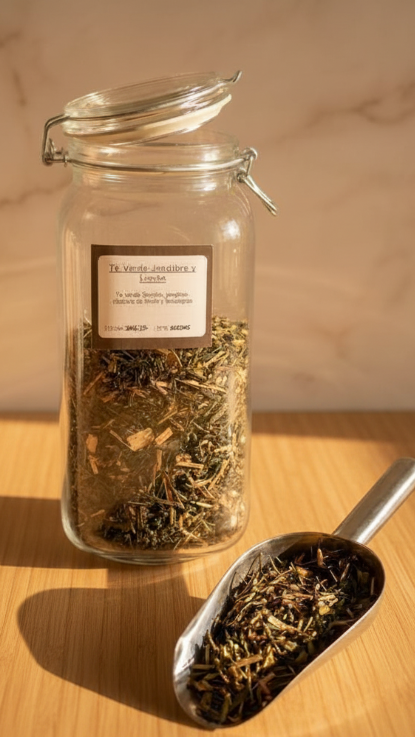 Té verde de jengibre y limón (50 gr)